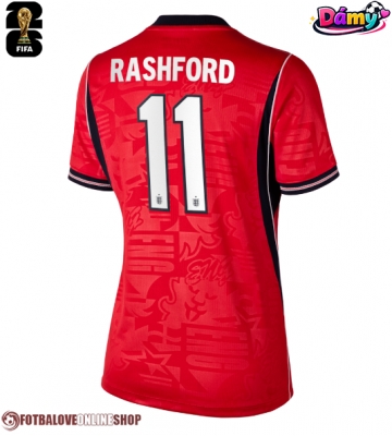 Anglie Marcus Rashford #11 Venkovní Dres pro Dámy MS 2026 Krátkým Rukávem